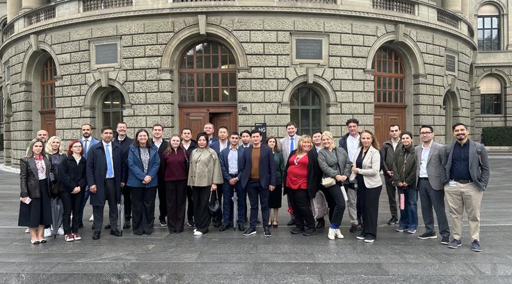 Group photo of event participants in front of the ETH Zurich, 1 October 2026