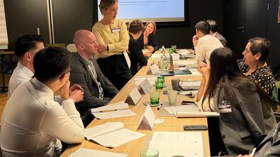 Event participants engaged in discussion