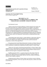 Decision No. 3/21 - STRENGTHENING CO-OPERATION TO ADDRESS THE CHALLENGES CAUSED BY CLIMATE CHANGE