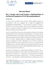 Outcome Report: Key Concepts and Good Practices: Implementation of the Revised Standards of FATF Recommendation 8
