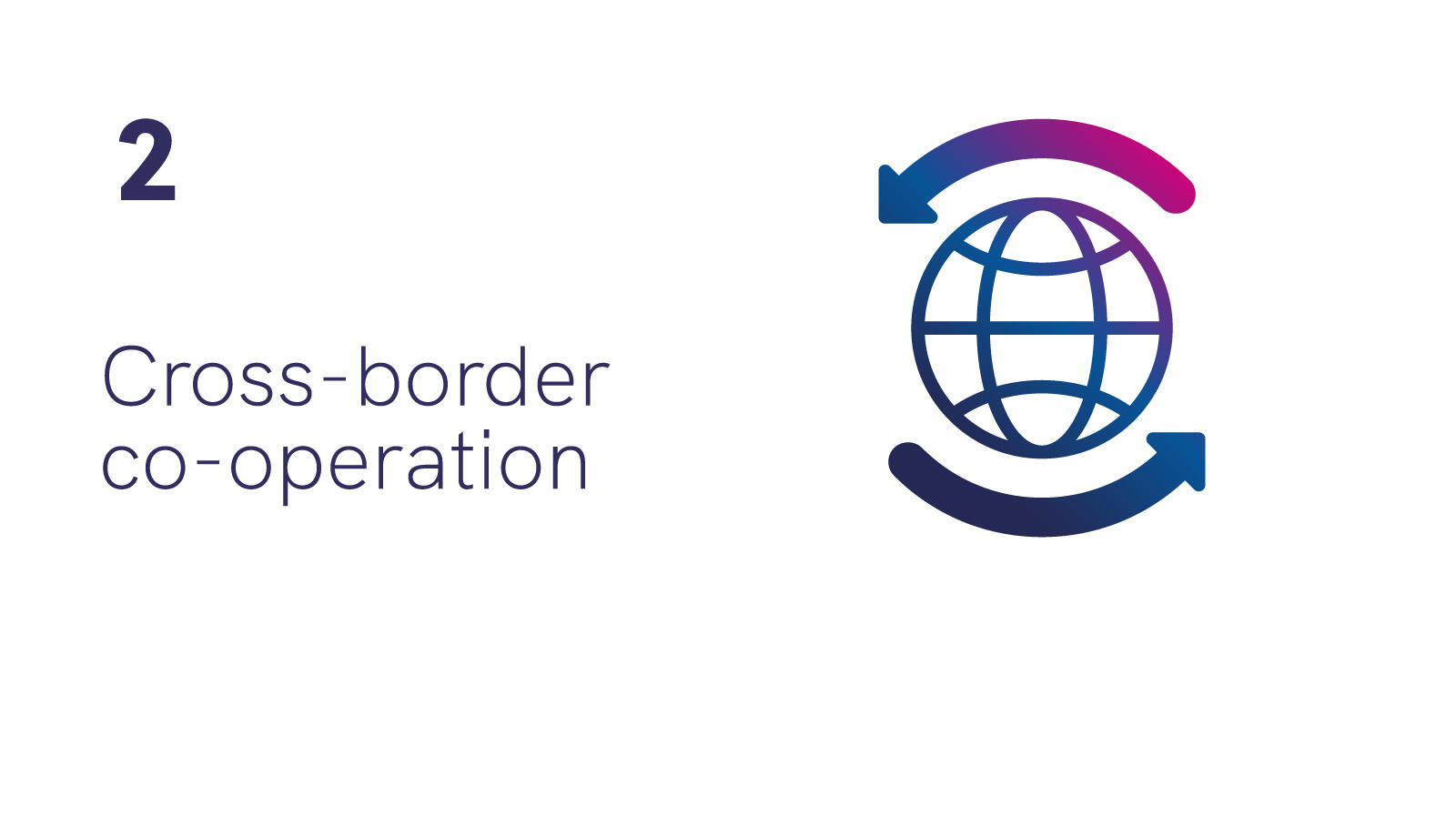 Number 2: Cross-border co-operation